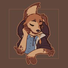 anthro cowboy dog